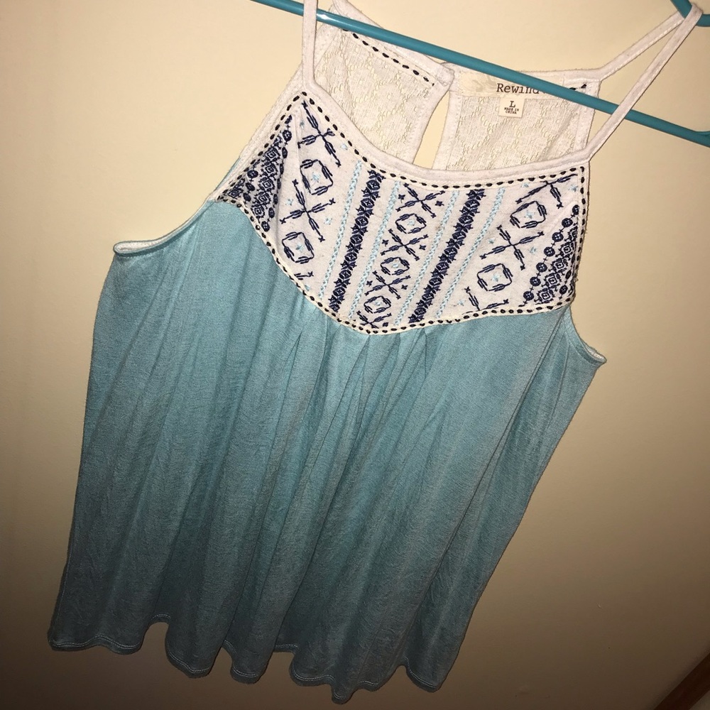 Pretty blue tank top